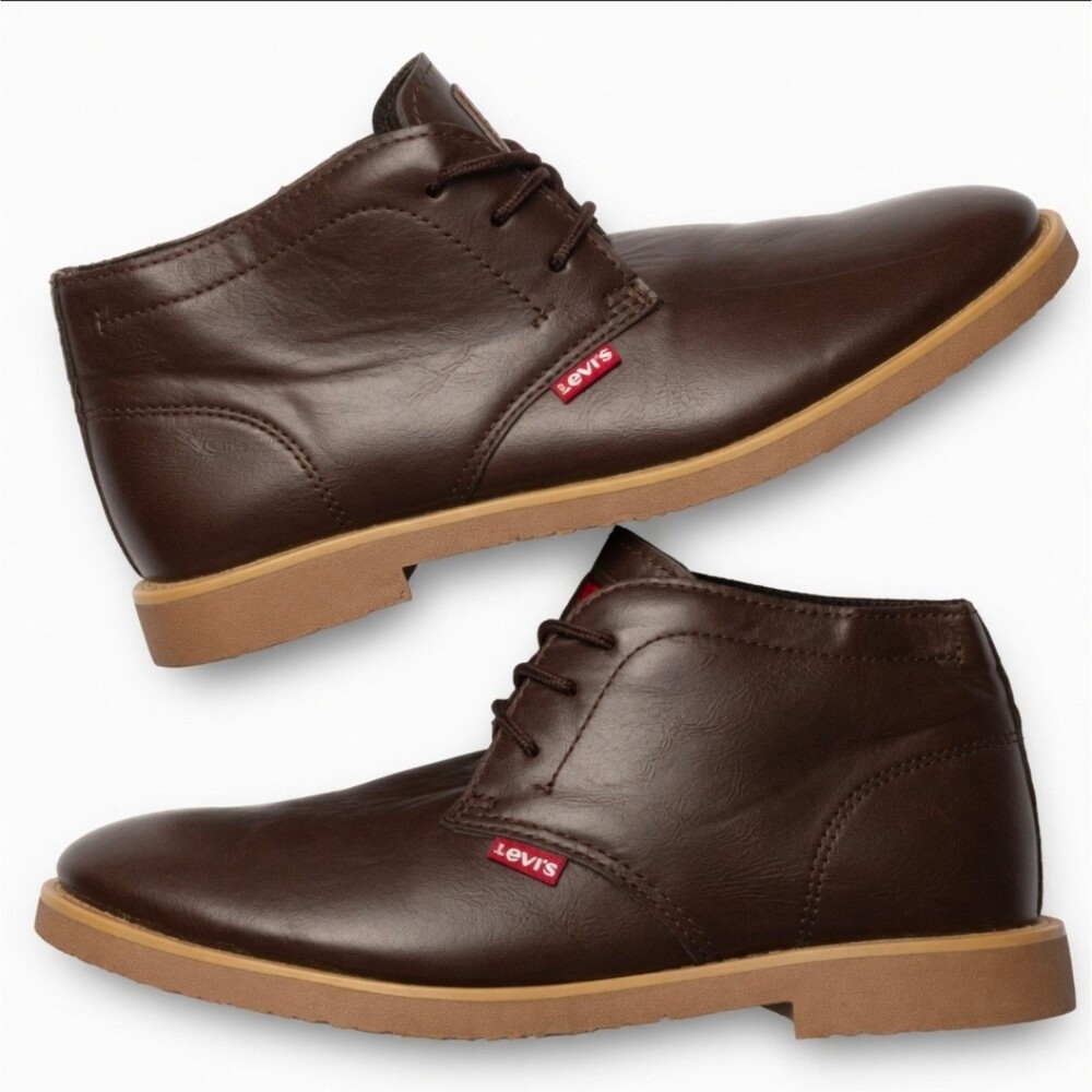 Levi's Men's Brown Chukka Boots Size 9 Levi Strauss & Co Synthetic Upper Levi's